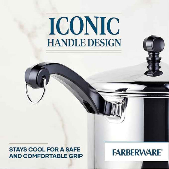 Farberware Classic Stainless Steel Sauce Pan/Saucepan with Lid, 3 Quart, Silver