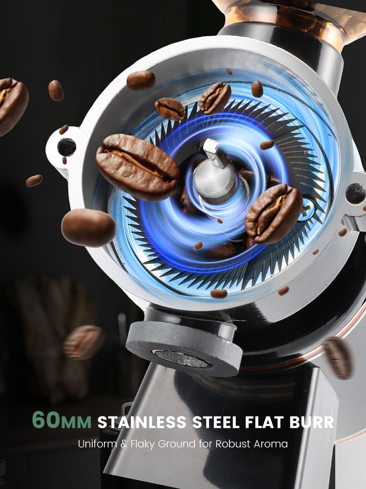 60mm Flat Burr Coffee Grinder