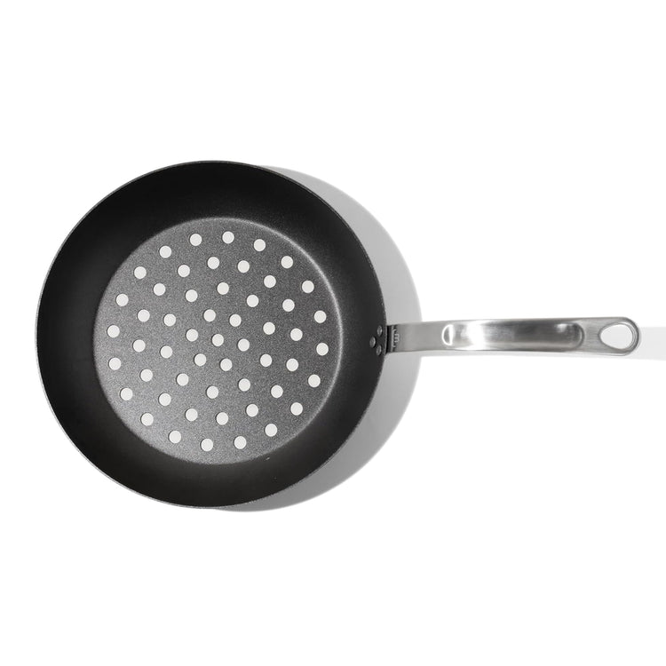 Cookware 12" Seasoned Carbon Steel Grill Frying Pan