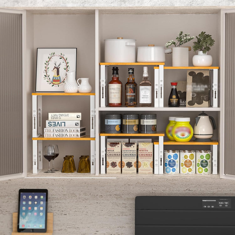 Expandable Kitchen Cabinet Organizer Shelves (2 Count)