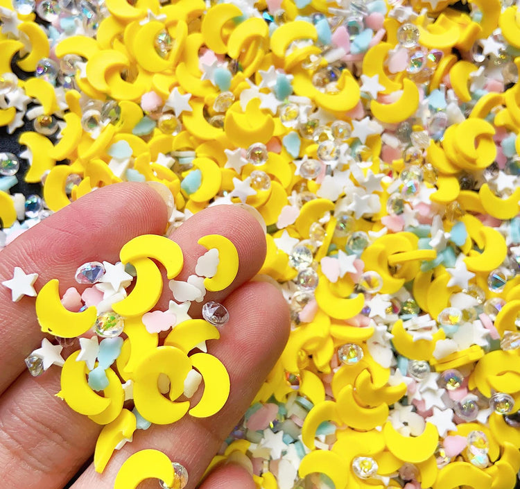 120G Fake Sprinkles Resin Sprinkles Fake Candy Sprinkles Clay Sprinkles Polymer Sprinkles Polymer Clay Slices for Nail Art DIY Crafts Cake Phone Case（Clay Slices+Sugar+Zuan+12C (4.2329 Ounce)