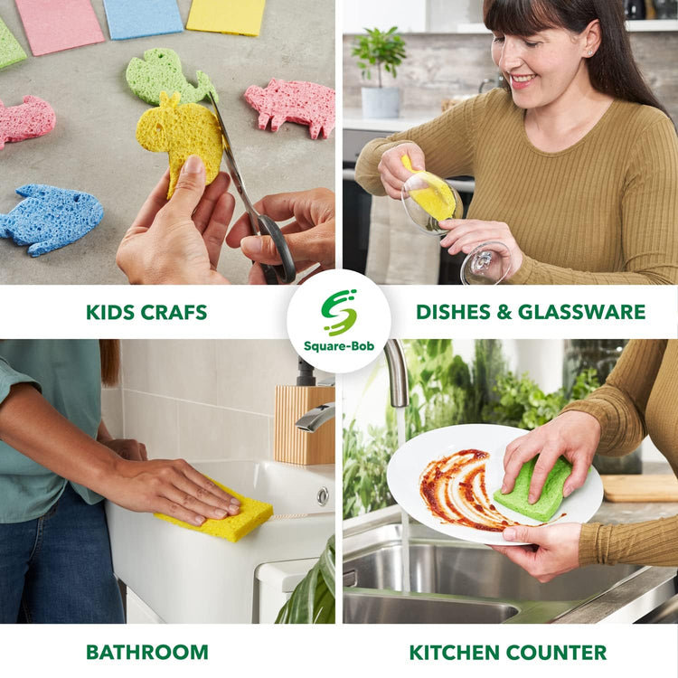 Compressed Non Scratch Kitchen Sponges (36 Count)