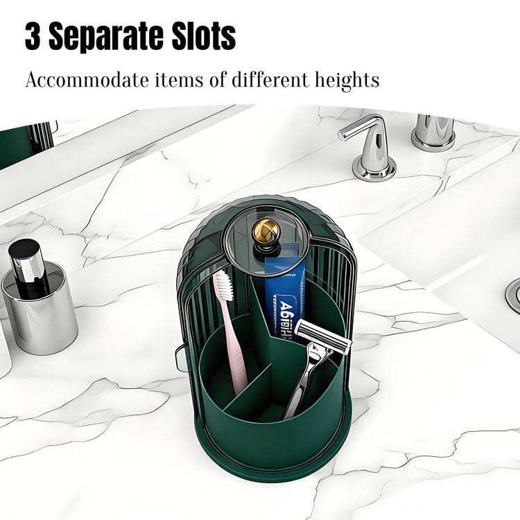 Dustproof Toothbrush Holder Organizer with Drainage
