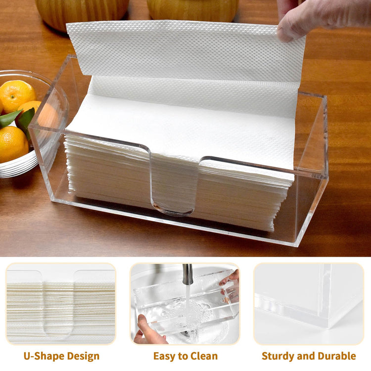 2 Pack Acrylic Paper Towel Holder
