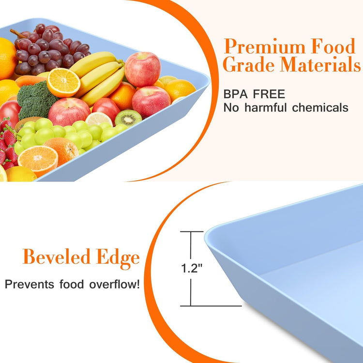 4 pcs Serving Tray for Entertaining (4 Count)