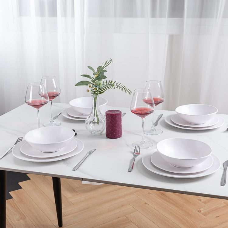 White Melamine Rectangular Serving Platter (4 Count)