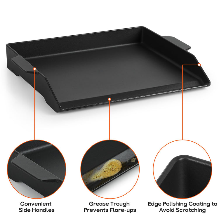 Onlyfire Universal Cast Iron Cooking Griddle