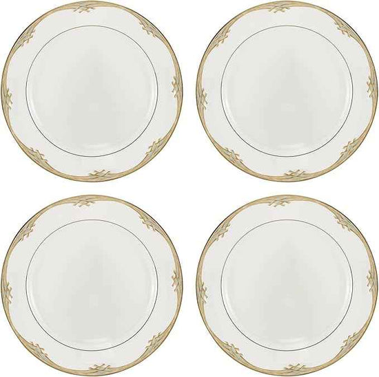 Lenox 897297 British Colonial Bamboo Dinner Plates, Set of 4, Service For 4, 11.125-Inch Diameter