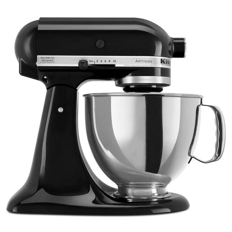 Artisan, 5-Qt Tilt Head Stand Mixer, KSM150PS, Onyx Black (16 Ounce)