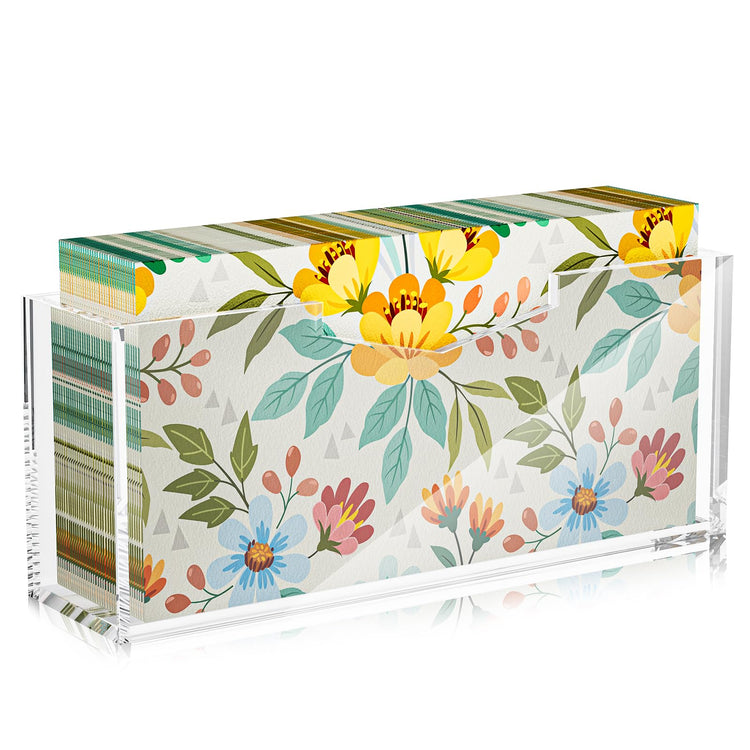Clear Acrylic Guest Towel & Napkin Holder