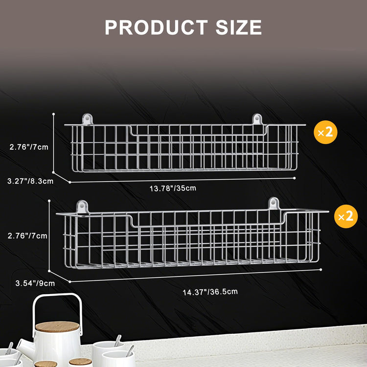 Spice Rack Wall Mount (4 Count)
