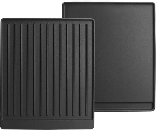 2-in-1 Reversible 15” x 12.8” Pre-Seasoned Cast Iron Cooking Griddle for Gas Stove/Charcoal/Electric/Propane/Gas Grill, Flat Griddle Top Plate for Broil King Crown and Signet Series Grill - Nestoria