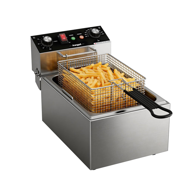 Electric Deep fryer Single Tank Deep Fryer with Basket Capacity 10L