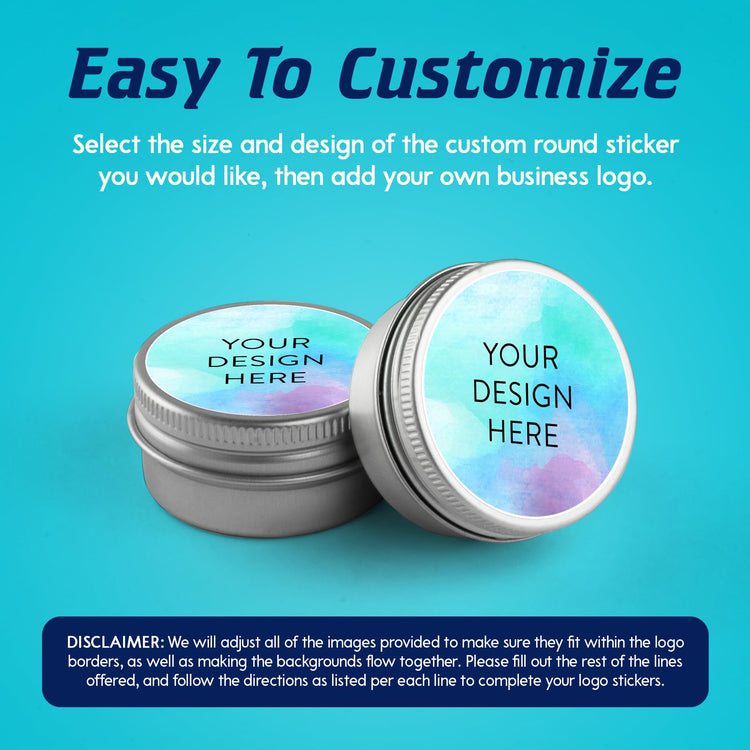 Custom Vinyl Stickers Your Image (100 Count)