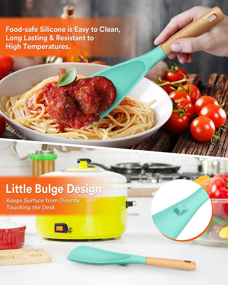 Cooking Spoon and Rice Scooper for Nonstick Cookware