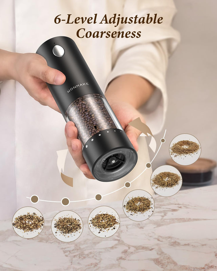 Electric Salt and Pepper Grinder Set (2 Count)
