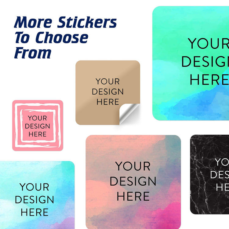 Custom Vinyl Stickers Your Image (100 Count)
