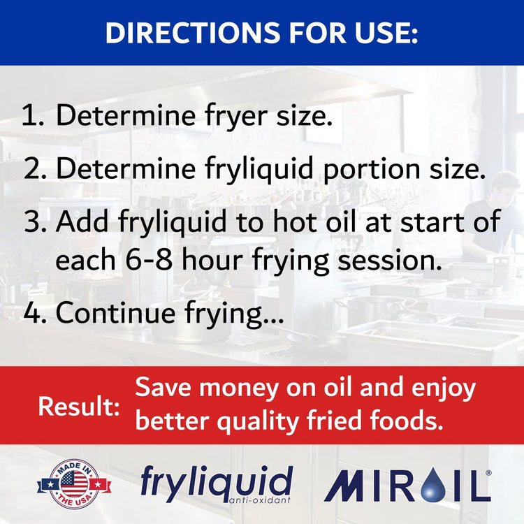3 x 1 Liter Bottle FryLiquid by MirOil (101.44 Fl Oz)