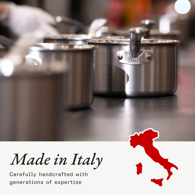 Cookware 3 Quart Stainless Steel Saucier Pan