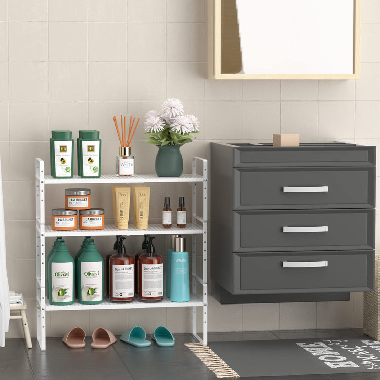 2 Pack Large Expandable Cabinet Storage Shelf (2 Count)