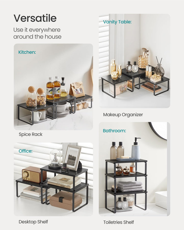 Cabinet Organizer Shelf (3 Count)