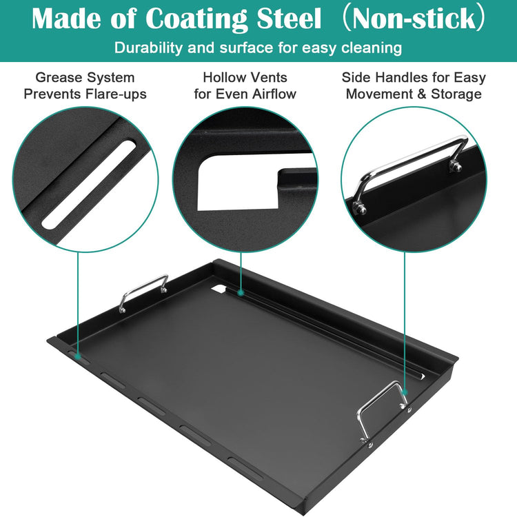 Full Size Griddle Inserts for Weber Genesis 300 Gas Grill