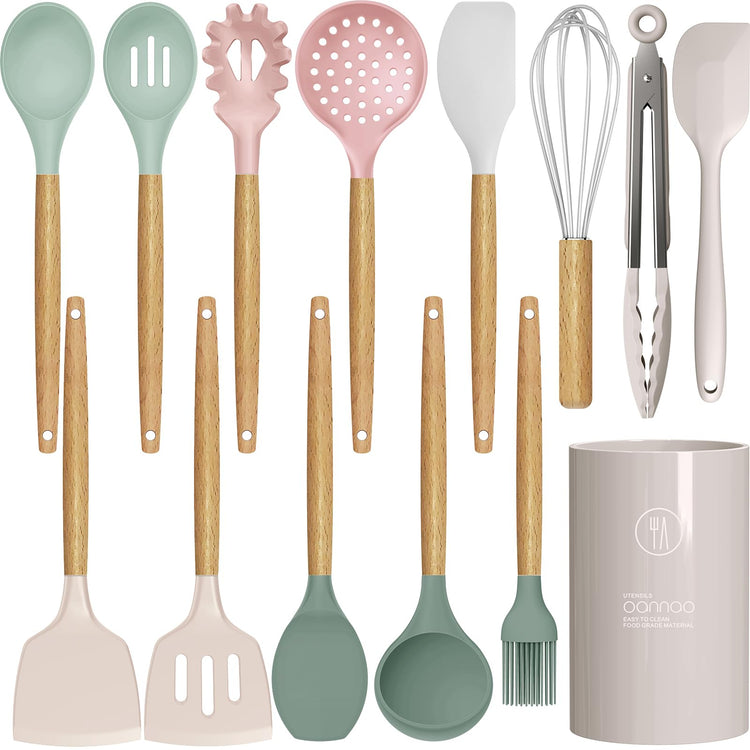Silicone Cooking Utensils Set (14 Count)