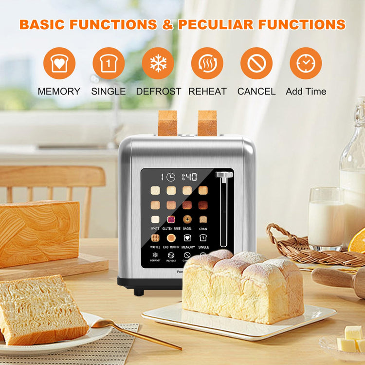 2 Slice Toaster Touch Screen