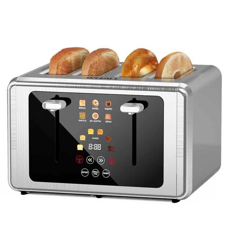 Whall 4 Slice Smart Toaster with Touchscreen & Extra