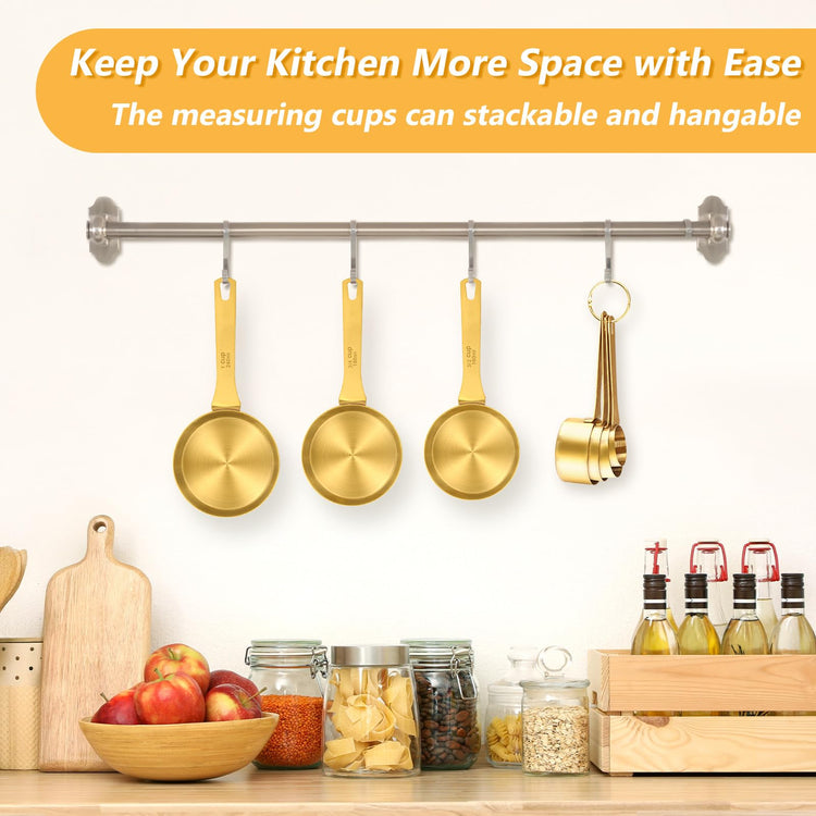 Magnetic Measuring Cups & Spoons Set for Cooking
