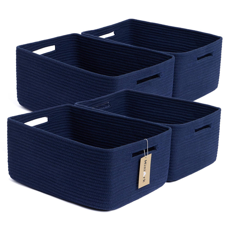 Large Storage Baskets for Organizing (4 Count)