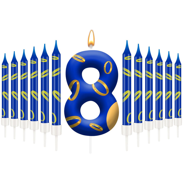 13PCS Birthday Cake Candles Set (13 Count)