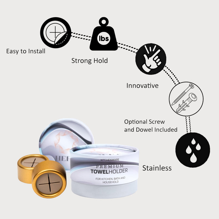 Eco Friendly Towel Hooks (8 Count)