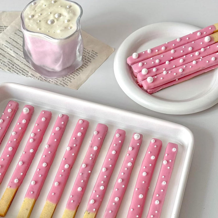 Edible White Pearl Sprinkles for Cake Decorating (4.6 Ounce)