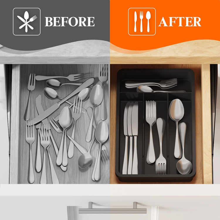Silverware Drawer Organizer Tray