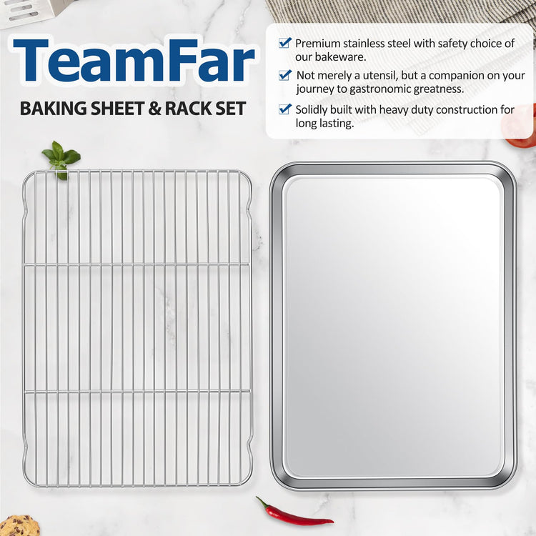 Baking Sheet with Cooling Rack Set (2 Count)