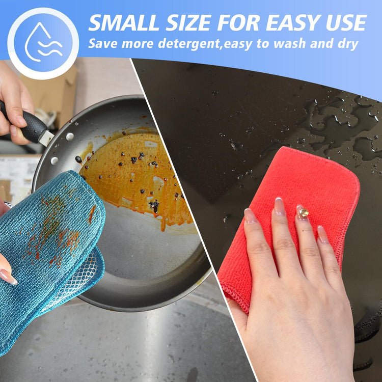 Dish Cloths for Washing Dishes with Scrub Side (9 Count)