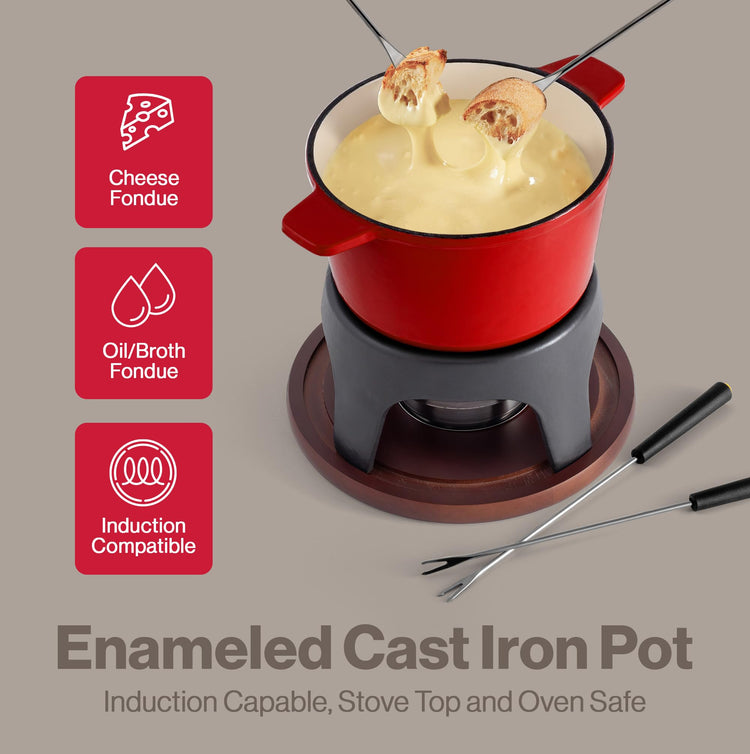 Sierra Cast Iron Fondue Set