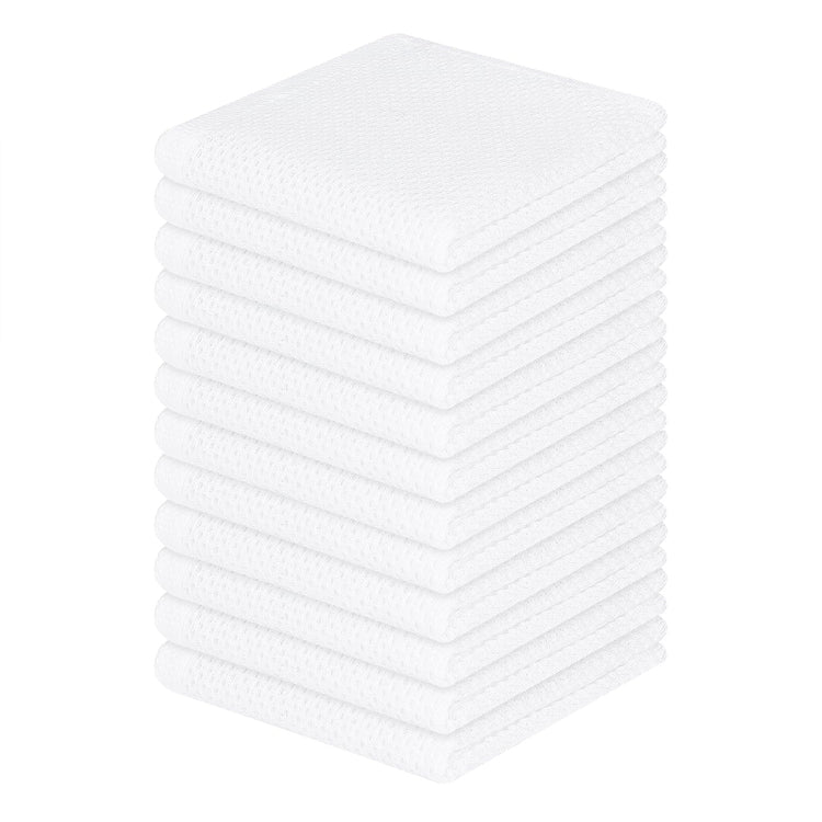 100% Cotton Waffle Weave Kitchen Dish Cloths 12 (12 Count)