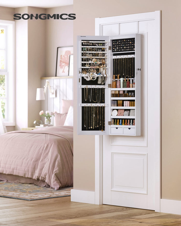 Mirror Jewelry Cabinet Armoire