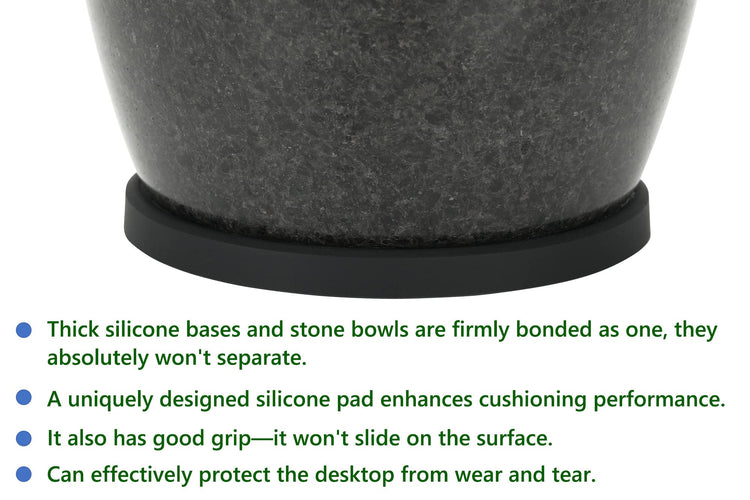 Mortar and Pestle Set Carved from Natural Granite