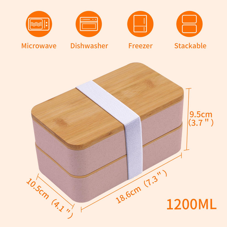 Bento Box Adult Lunch Box with Dividers