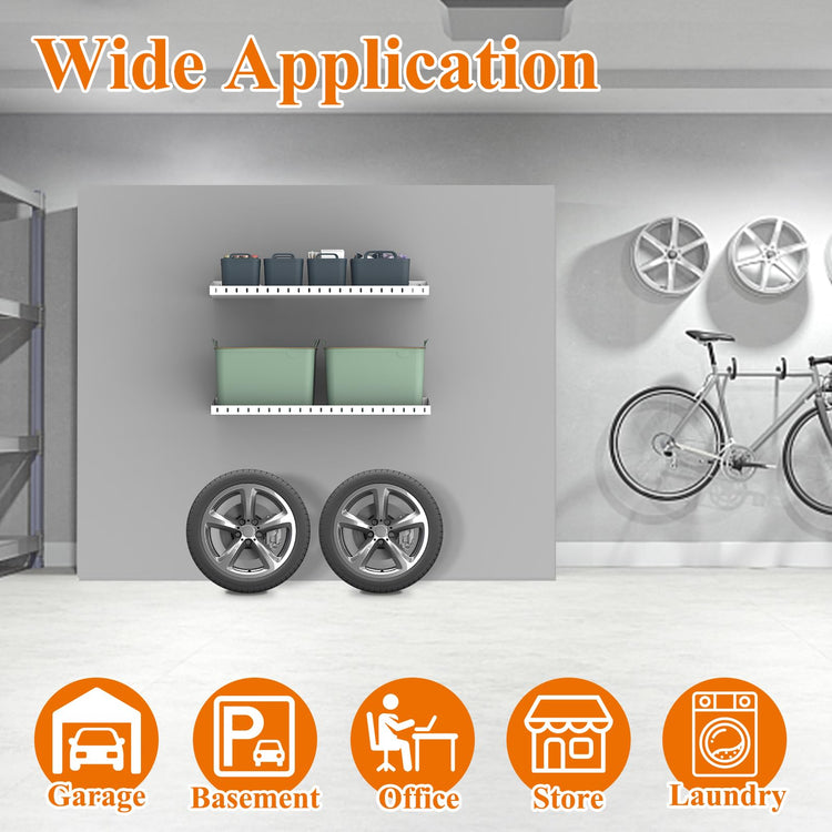 2 Pack Garage Wall Shelf (2 Count)