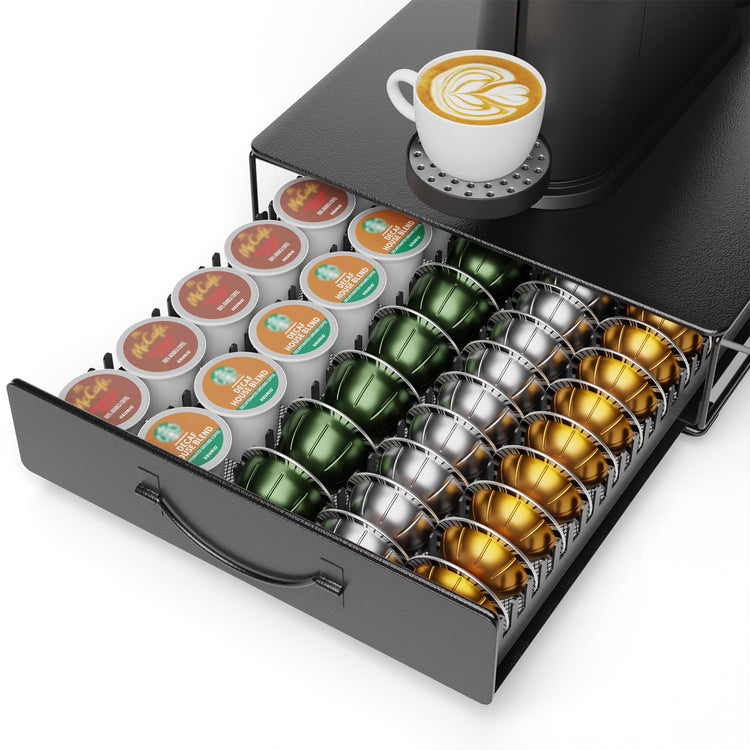 Coffee Pod Holder Drawer Compatible with Nespresso
