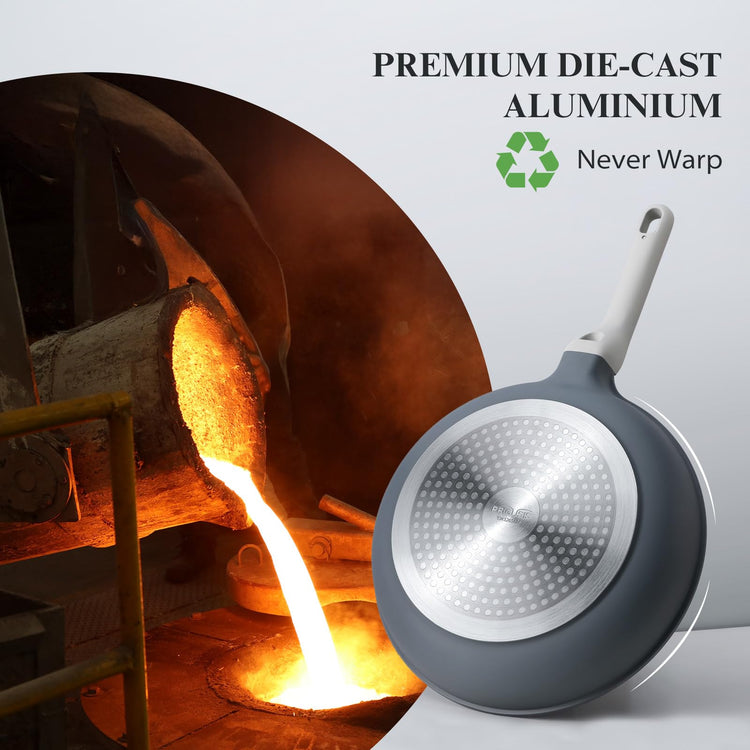 Nonstick Ceramic Frying Pan with Lid
