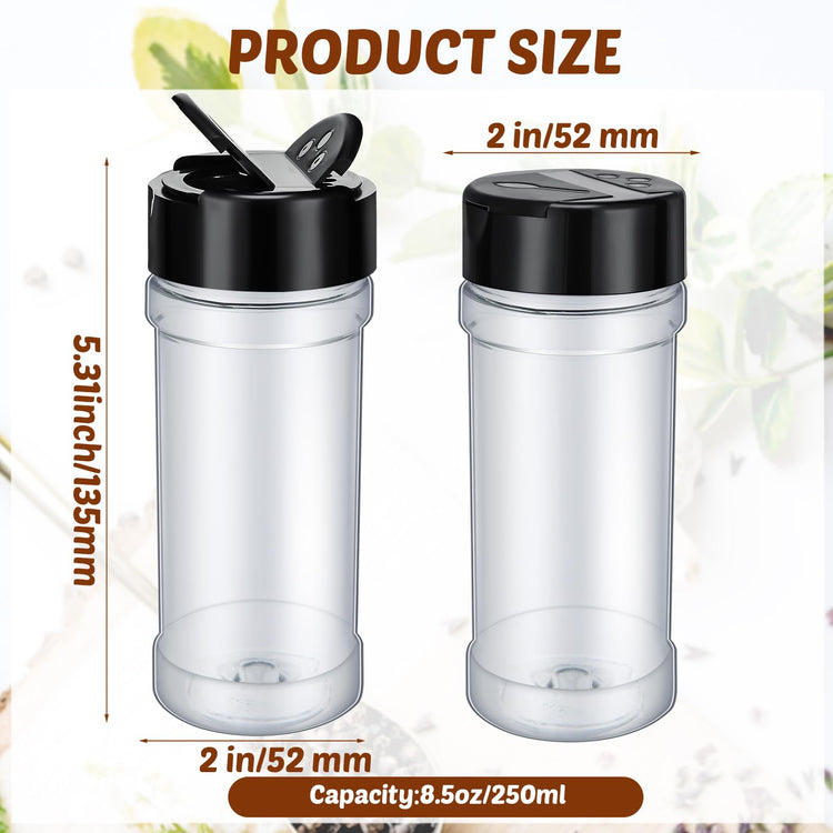 36 Pcs Plastic Spice Jars with Shaker Lids (36 Count)