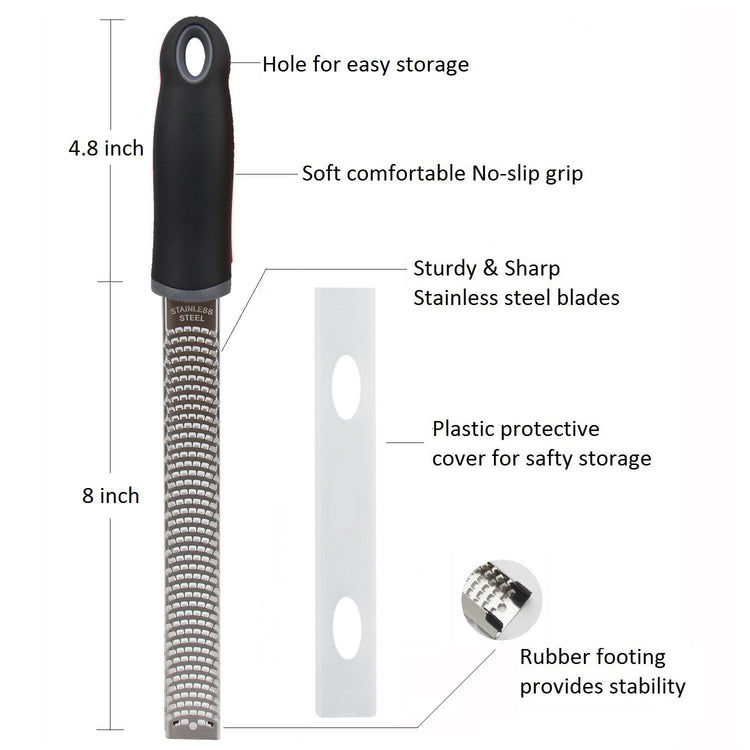 8 Inch Lemon Zester & Cheese Grater