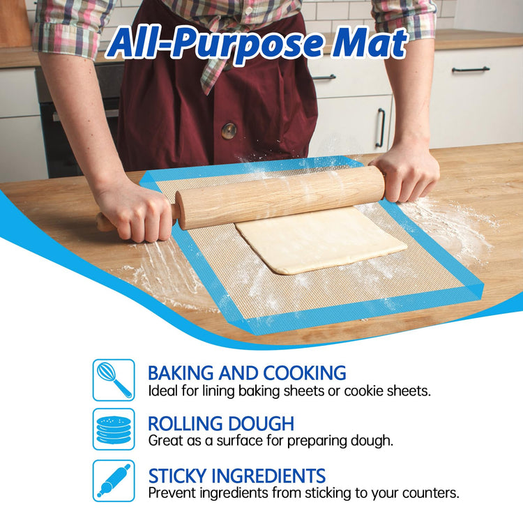 3 Pack Silicone Baking Mats (3 Count)