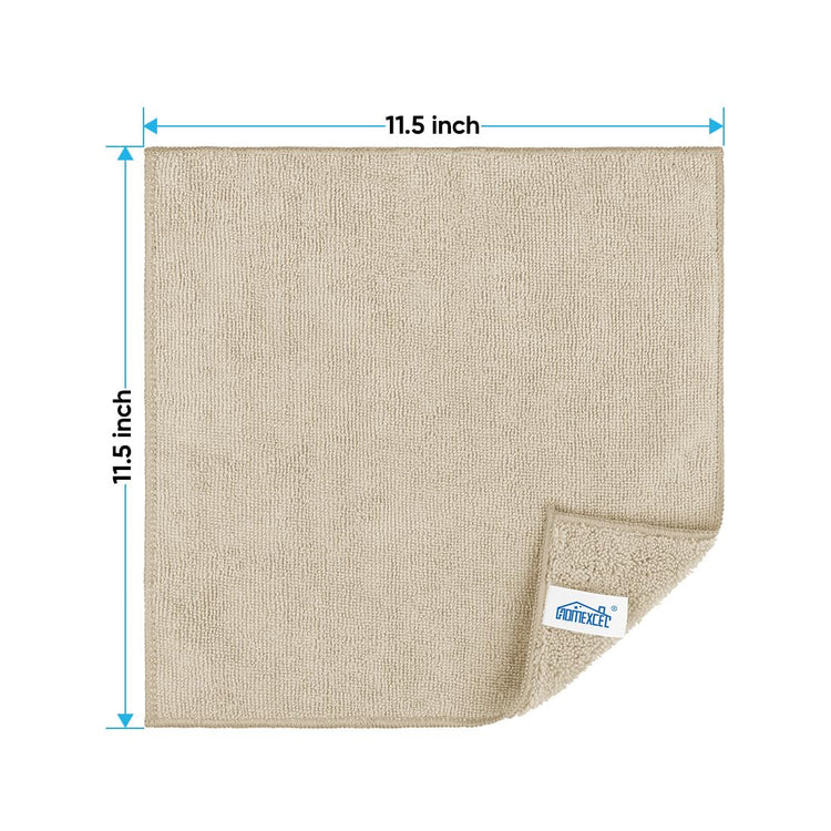 Brown Microfiber Cleaning Cloth (12 Count)