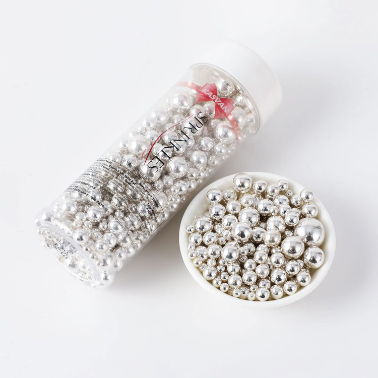 Silver Pearl Sugar Sprinkles (4.58 Ounce)